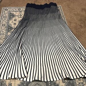 Nanette Lepore Black and White A-Line Skirt